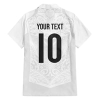 Custom New Zealand Football Hawaiian Shirt The Whites-Sporty T90 Style - Polynesian Pride