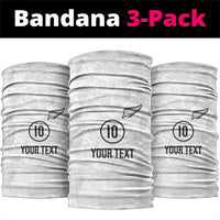 Custom New Zealand Football Neck Gaiter The Whites-Sporty T90 Style LT03 package One Size: 25*50cm White - Polynesian Pride