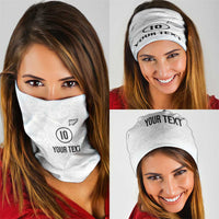 Custom New Zealand Football Neck Gaiter The Whites-Sporty T90 Style LT03 - Polynesian Pride