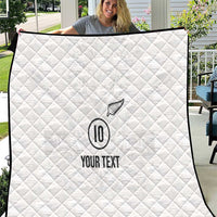 Custom New Zealand Football Quilt The Whites-Sporty T90 Style LT03 White - Polynesian Pride