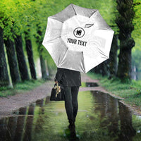 Custom New Zealand Football Umbrella The Whites-Sporty T90 Style LT03 - Polynesian Pride