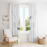 Custom New Zealand Football Window Curtain The Whites-Sporty T90 Style LT03 - Polynesian Pride