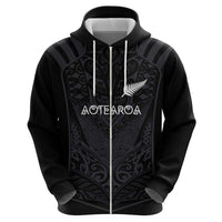 Custom Aotearoa Rugby Hoodie The Blacks-Sporty T90 Style LT03 - Polynesian Pride