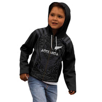 Custom Aotearoa Rugby Kid Hoodie The Blacks-Sporty T90 Style LT03 - Polynesian Pride