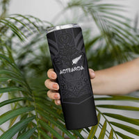 Custom Aotearoa Rugby Skinny Tumbler The Blacks-Sporty T90 Style LT03 - Polynesian Pride