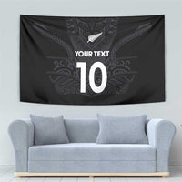 Custom Aotearoa Rugby Tapestry The Blacks-Sporty T90 Style - Polynesian Pride