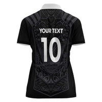 Custom Aotearoa Rugby Women Polo Shirt The Blacks-Sporty T90 Style LT03 - Polynesian Pride