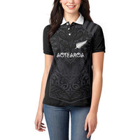 Custom Aotearoa Rugby Women Polo Shirt The Blacks-Sporty T90 Style LT03 - Polynesian Pride