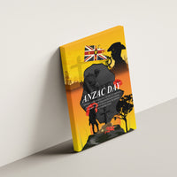 Niue ANZAC Day Canvas Wall Art Soldier and Gallipoli Lest We Forget LT03 - Polynesian Pride