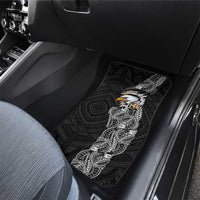 American Samoa Flag Day Car Mats Tribal Tattoo with Eagle Black