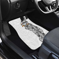 American Samoa Flag Day Car Mats Tribal Tattoo with Eagle White