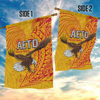 American Samoa Flag Day Garden Flag Fautasi Race Pago Pago-Aeto Eagle Wings Tribal Style