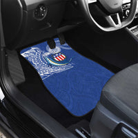 Personalised American Samoa Flag Day Car Mats Fautasi Race Fagatogo-Iseula O Le Moana Sailfish Tribal Style