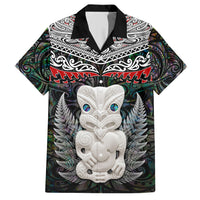 New Zealand Hei Tiki Hawaiian Shirt Maori Green Papua Shell Pattern LT03 Green - Polynesian Pride
