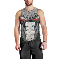 New Zealand Hei Tiki Men Tank Top Maori Green Papua Shell Pattern LT03 - Polynesian Pride