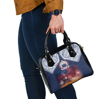 Samoa Indenpendence Day Shoulder Handbag Sky Fireworks with Flag Style LT03 - Polynesian Pride