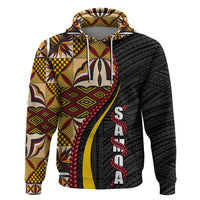 Samoa Siapo Ula Fala Hoodie Polynesian Tribal Pattern LT03 Pullover Hoodie Black - Polynesian Pride