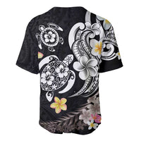 Hawaiian Tropical Plumeria Turtles Baseball Jersey Polynesian Art Tattoo
