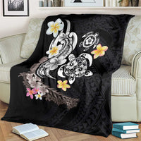 Hawaiian Tropical Plumeria Turtles Blanket Polynesian Art Tattoo