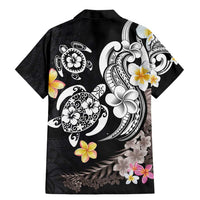 Hawaiian Tropical Plumeria Turtles Family Matching Mermaid Dress and Hawaiian Shirt Polynesian Art Tattoo