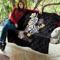 Hawaiian Tropical Plumeria Turtles Quilt Polynesian Art Tattoo