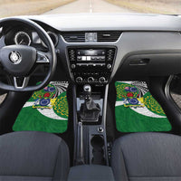 Cook Islands Independence Day Car Mats National Flag and Emblem with Tatau Tattoo