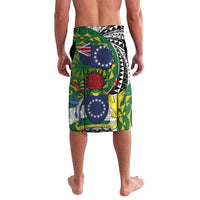 Cook Islands Independence Day Lavalava National Flag and Emblem with Tatau Tattoo