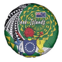 Cook Islands Independence Day Spare Tire Cover National Flag and Emblem with Tatau Tattoo