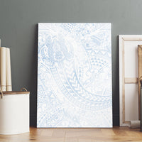 Hawaiian Turtles and Leis Canvas Wall Art Tribal Kakau Pattern Airy White Blue Cloud Vibe LT03 - Polynesian Pride