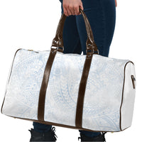 Hawaiian Turtles and Leis Travel Bag Tribal Kakau Pattern Airy White Blue Cloud Vibe LT03 - Polynesian Pride