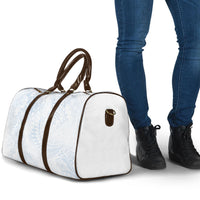 Hawaiian Turtles and Leis Travel Bag Tribal Kakau Pattern Airy White Blue Cloud Vibe LT03 - Polynesian Pride