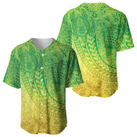 Hawaiian Turtles and Leis Baseball Jersey Tribal Kakau Pattern Fresh Summer Vibe LT03 - Polynesian Pride