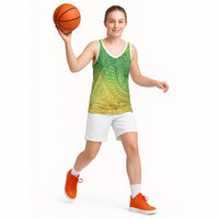 Hawaiian Turtles and Leis Basketball Jersey Tribal Kakau Pattern Fresh Summer Vibe LT03 - Polynesian Pride
