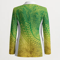 Hawaiian Turtles and Leis Blazer Tribal Kakau Pattern Fresh Summer Vibe LT03 - Polynesian Pride