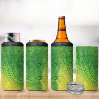 Hawaiian Turtles and Leis 4 in 1 Can Cooler Tumbler Tribal Kakau Pattern Fresh Summer Vibe LT03 - Polynesian Pride