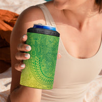 Hawaiian Turtles and Leis 4 in 1 Can Cooler Tumbler Tribal Kakau Pattern Fresh Summer Vibe LT03 - Polynesian Pride