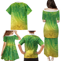 Hawaiian Turtles and Leis Family Matching Puletasi and Hawaiian Shirt Tribal Kakau Pattern Fresh Summer Vibe LT03 - Polynesian Pride