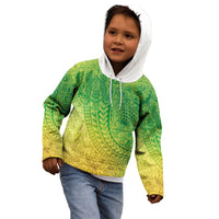 Hawaiian Turtles and Leis Kid Hoodie Tribal Kakau Pattern Fresh Summer Vibe LT03 - Polynesian Pride