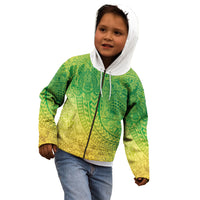 Hawaiian Turtles and Leis Kid Hoodie Tribal Kakau Pattern Fresh Summer Vibe LT03 - Polynesian Pride