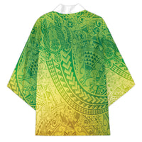 Hawaiian Turtles and Leis Kimono Tribal Kakau Pattern Fresh Summer Vibe LT03 - Polynesian Pride