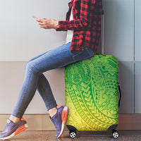 Hawaiian Turtles and Leis Luggage Cover Tribal Kakau Pattern Fresh Summer Vibe LT03 - Polynesian Pride