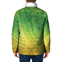 Hawaiian Turtles and Leis Padded Jacket Tribal Kakau Pattern Fresh Summer Vibe LT03 - Polynesian Pride