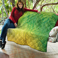 Hawaiian Turtles and Leis Quilt Tribal Kakau Pattern Fresh Summer Vibe LT03 - Polynesian Pride