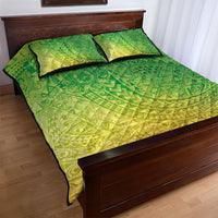 Hawaiian Turtles and Leis Quilt Bed Set Tribal Kakau Pattern Fresh Summer Vibe LT03 - Polynesian Pride
