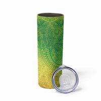 Hawaiian Turtles and Leis Skinny Tumbler Tribal Kakau Pattern Fresh Summer Vibe LT03 - Polynesian Pride
