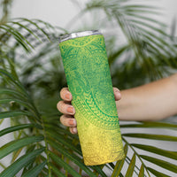 Hawaiian Turtles and Leis Skinny Tumbler Tribal Kakau Pattern Fresh Summer Vibe LT03 - Polynesian Pride