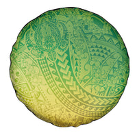 Hawaiian Turtles and Leis Spare Tire Cover Tribal Kakau Pattern Fresh Summer Vibe LT03 - Polynesian Pride