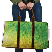Hawaiian Turtles and Leis Travel Bag Tribal Kakau Pattern Fresh Summer Vibe LT03 Green - Polynesian Pride