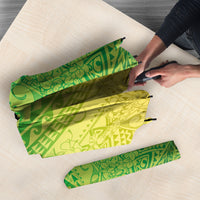 Hawaiian Turtles and Leis Umbrella Tribal Kakau Pattern Fresh Summer Vibe LT03 - Polynesian Pride
