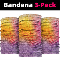 Hawaiian Turtles and Leis Neck Gaiter Tribal Kakau Pattern Magical Rainbow Sky LT03 package One Size: 25*50cm Multicolor - Polynesian Pride